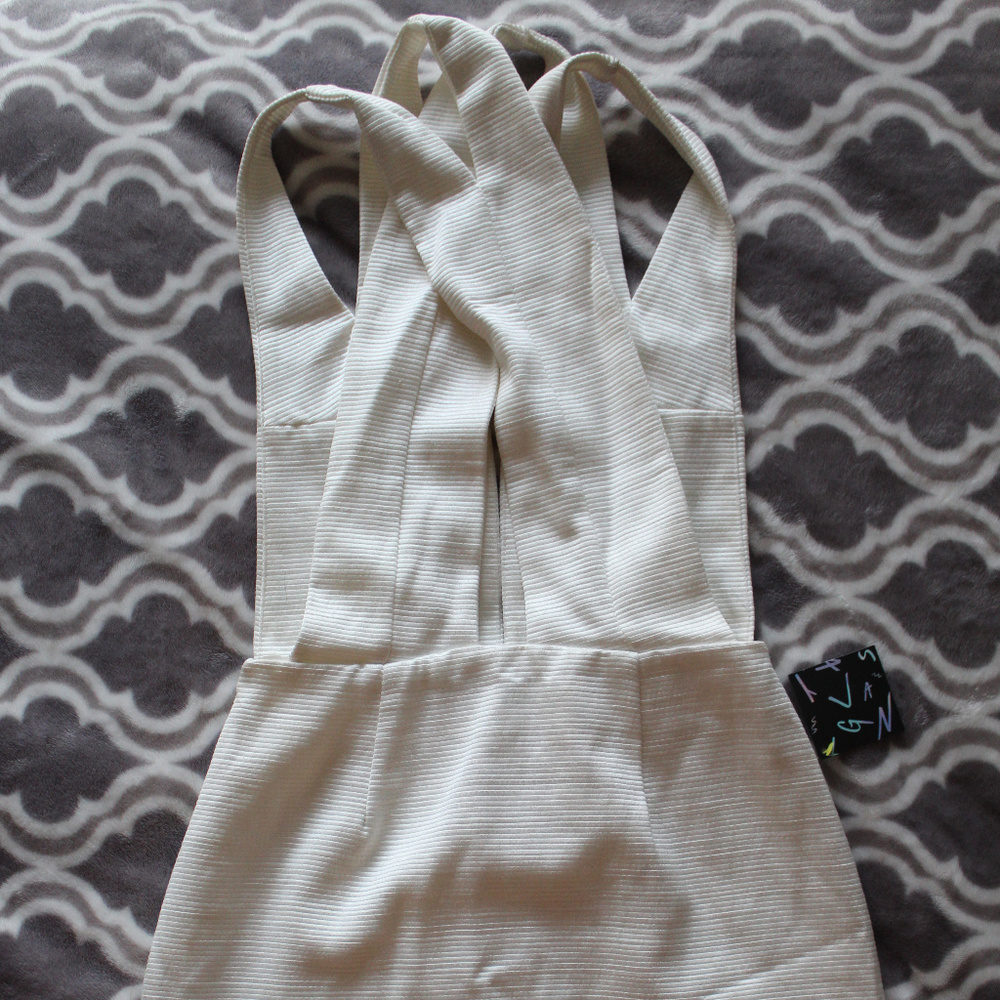 Nasty Gal Dress in Cream with cross back